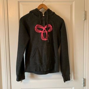 Grey TNA zip up hoodie